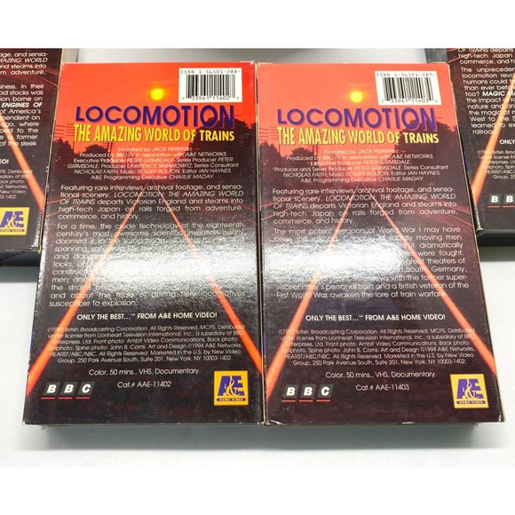 A&E Locomotion The Amazing World Of Trains 4 VHS Box Set Jack Perkins - Picture 4 of 12